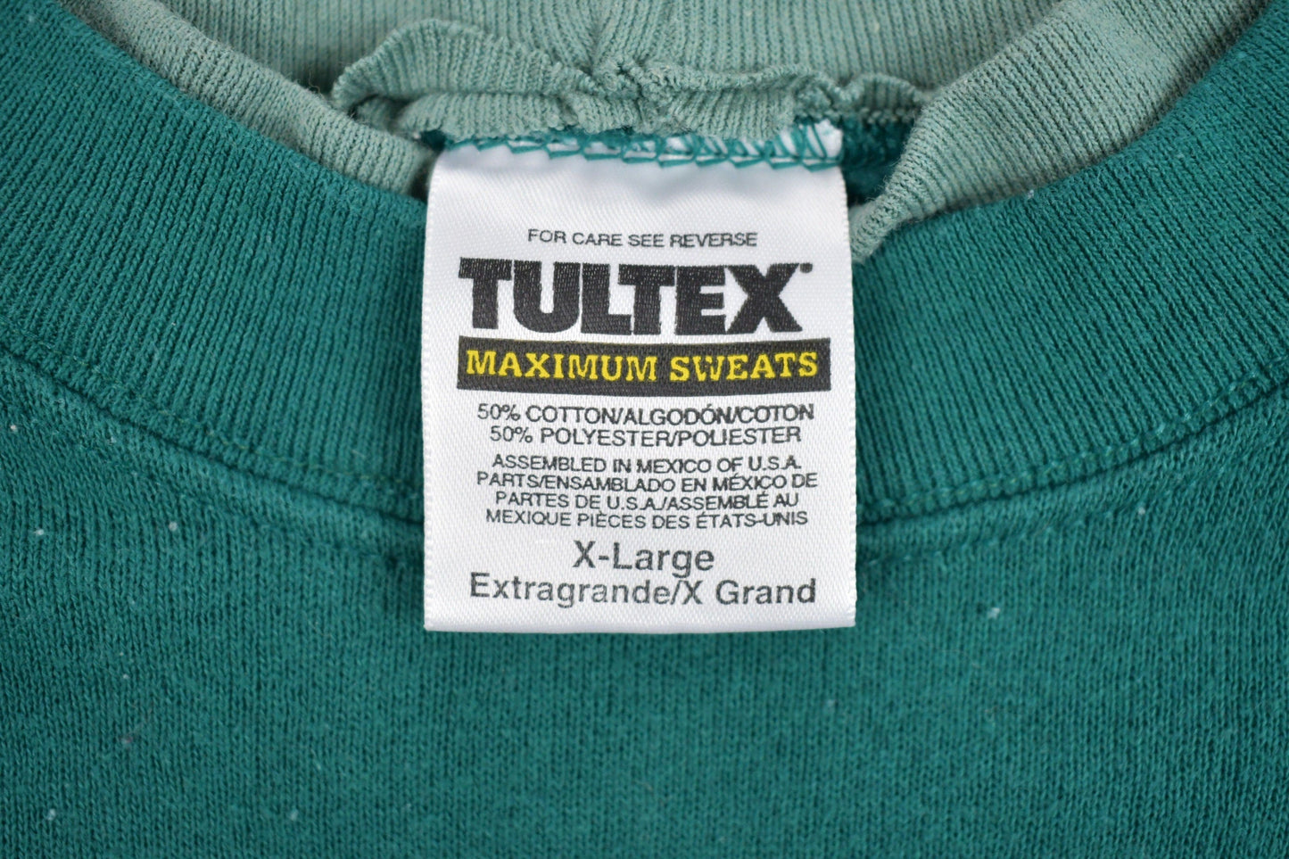 Vintage 1990s Tultex Double Collared Crewneck Sweatshirt Men's XL from propervintagecanada
