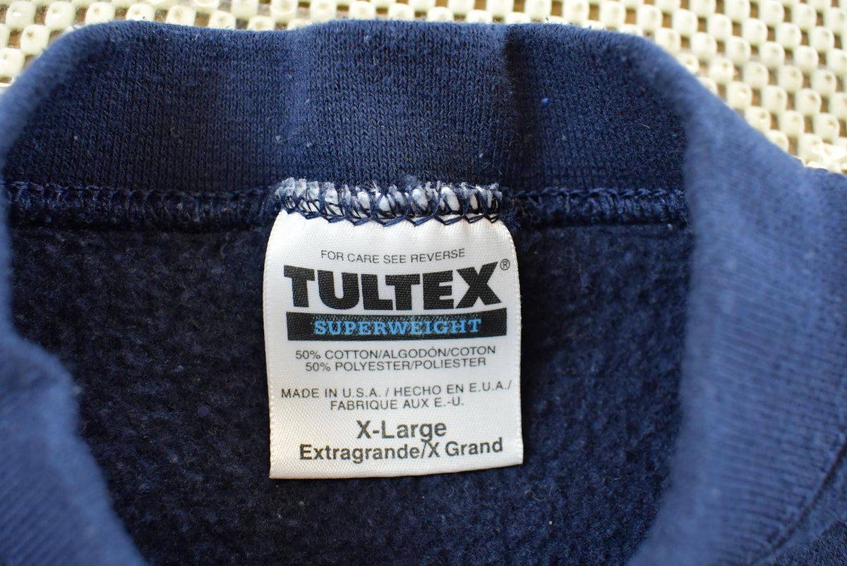 Vintage 1990s Tultex Navy Blue Embroidered Golf Crewneck Sweatshirt Men's L from propervintagecanada