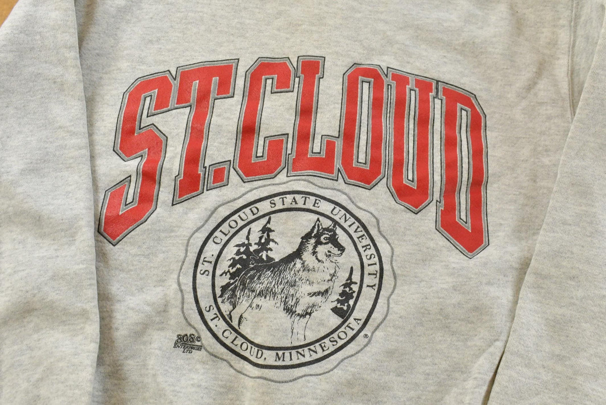 Vintage 1990s Tultex Superweight St Cloud State University Alumni Crewneck Sweater Men's L from propervintagecanada