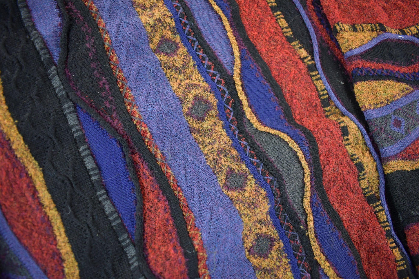 Vintage 1990s Tundra Canada 3D Knit Crewneck Sweater Men's XL from propervintagecanada