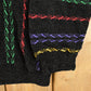 Vintage 1990s Tundra Canada Knit Abstract Pattern Crewneck Sweater Mens Large from propervintagecanada