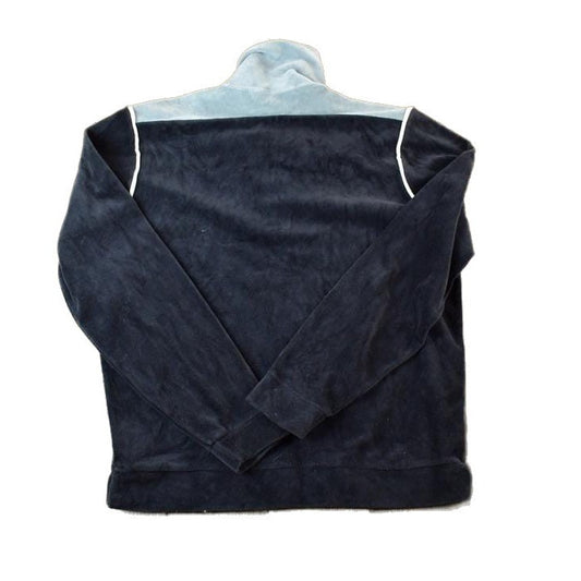 Vintage 1990s Tundra Quarter Zip Collared Velour Sweatshirt Men's Large