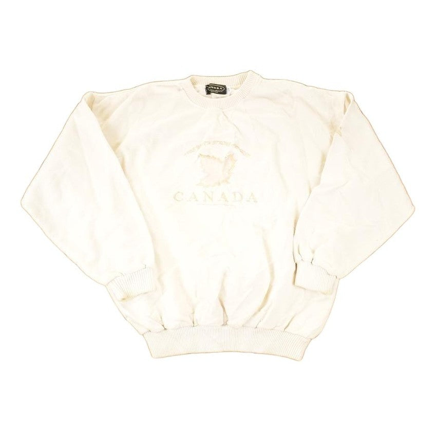 Vintage 1990s Tundra Sport Embroidered Maple Leaf Crewneck Sweatshirt Men's XL from propervintagecanada