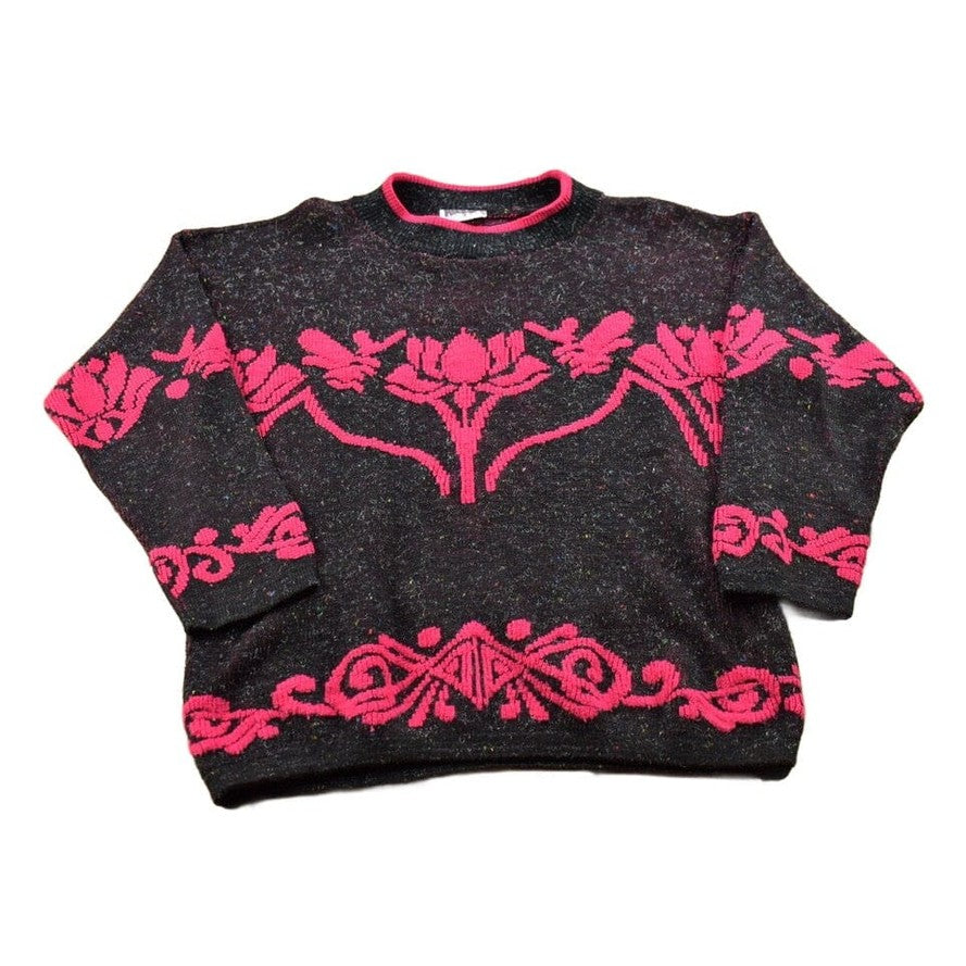 Vintage 1990s Turning Point Knitted Crewneck Sweater Men's Medium from propervintagecanada