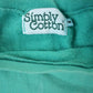 Vintage 1990s Turquoise Blank Crewneck Sweatshirt Men's Small from propervintagecanada
