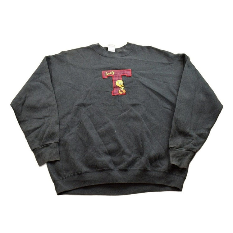Vintage 1990s Tweety Bird Looney Tunes Crewneck Men's XL from propervintagecanada