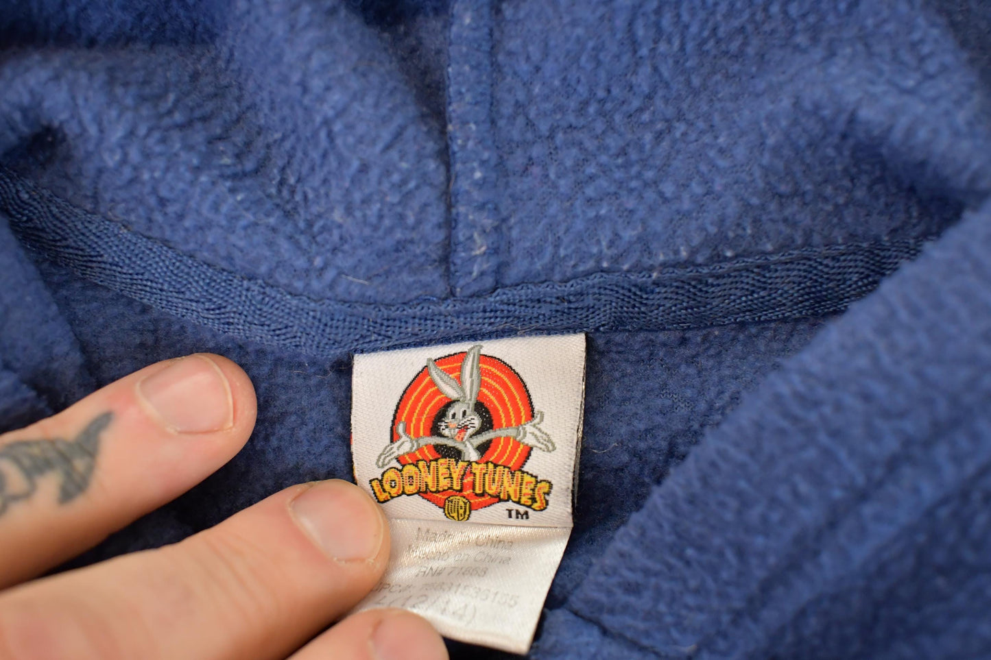 Vintage 1990s Tweety Bird Looney Tunes Full Zip Fleece Outdoorsman Sweater Women's XL / 90s Winter Sweatshirt / Fleece Cartoon Zip up from propervintagecanada