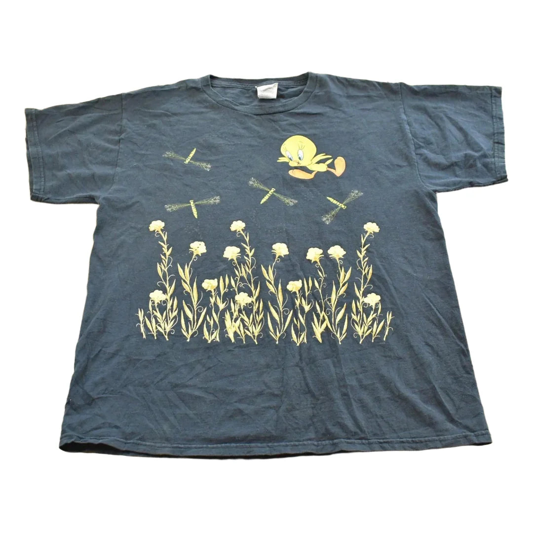 Vintage 1990s Tweety Bird Looney Tunes T-Shirt Mens L from propervintagecanada