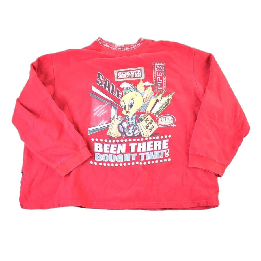 Vintage 1990s Tweety Bird Shopping Looney Tunes Crewneck Womens XXL from propervintagecanada