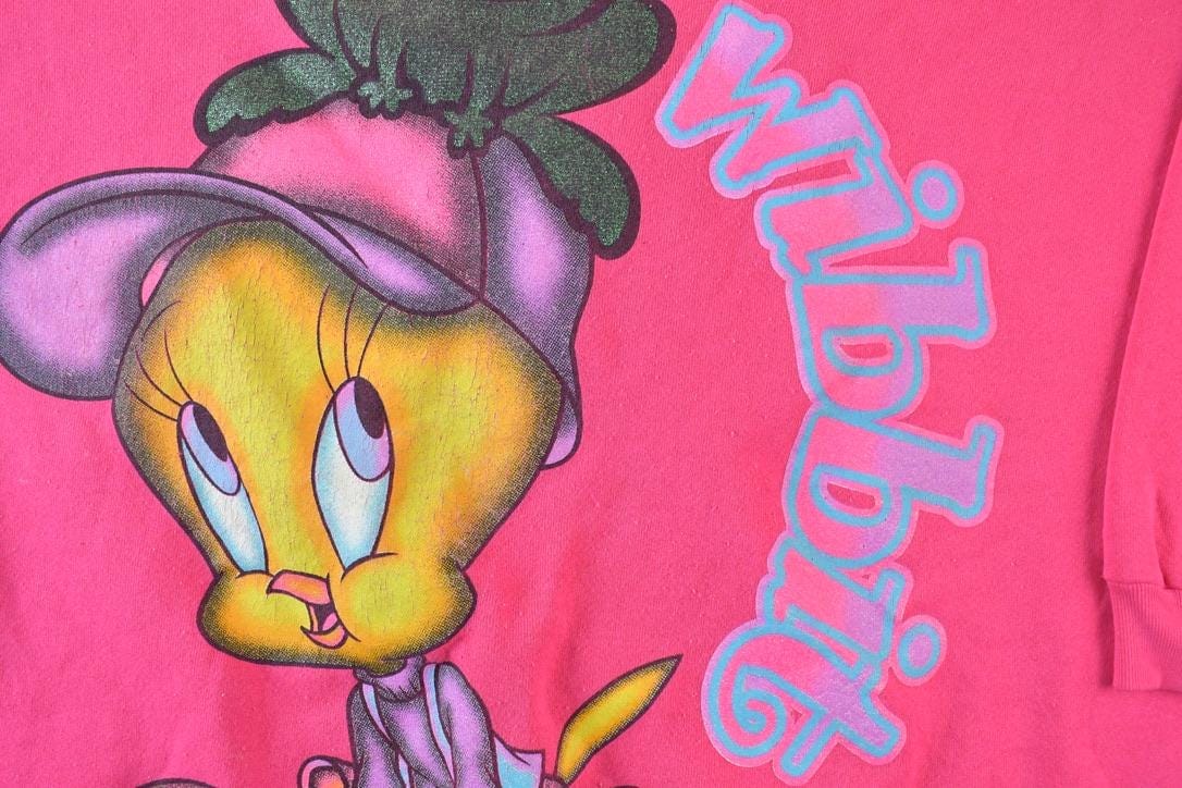 Vintage 1990s Tweety Bird Wibbit Frog Looney Tunes Crew Neck Men's 2XL from propervintagecanada
