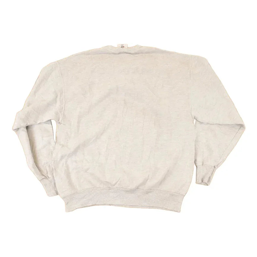 Vintage 1990s Two Wolves Cartoon Graphic Print Crewneck Sweatshirt Men's L from propervintagecanada
