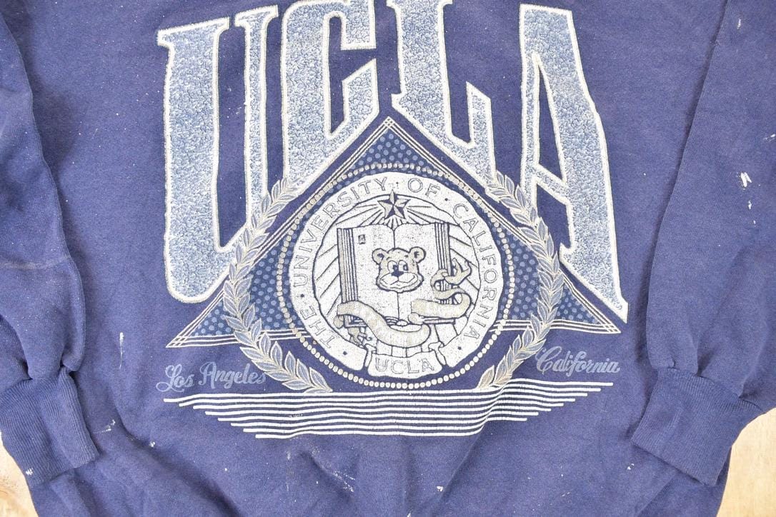 Vintage 1990s UCLA University Crewneck Sweater Men's L from propervintagecanada