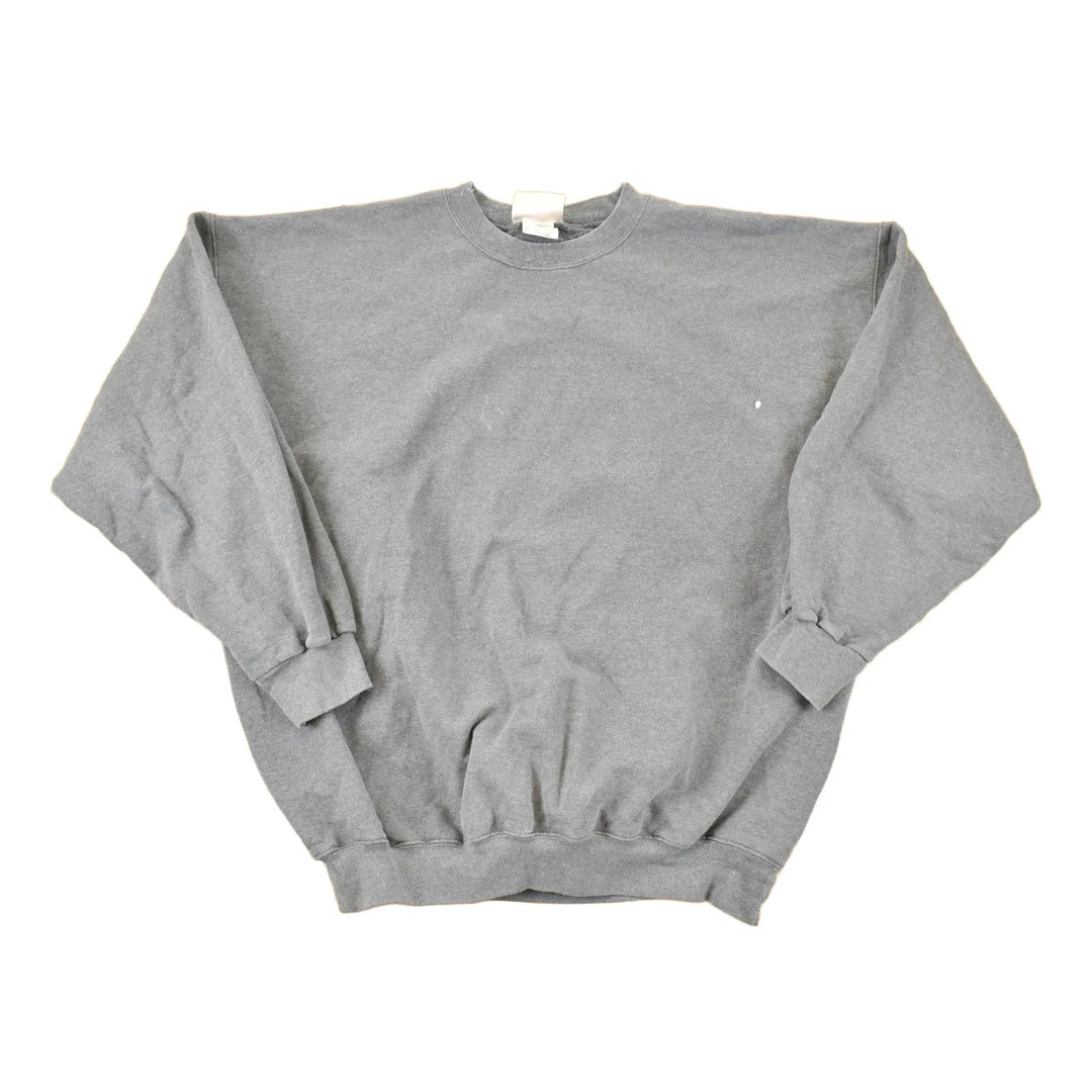 Vintage 1990s Ultimate Hanes Cotton Heavyweight Blank Print Pro Crewneck Sweatshirt Men's XL from propervintagecanada