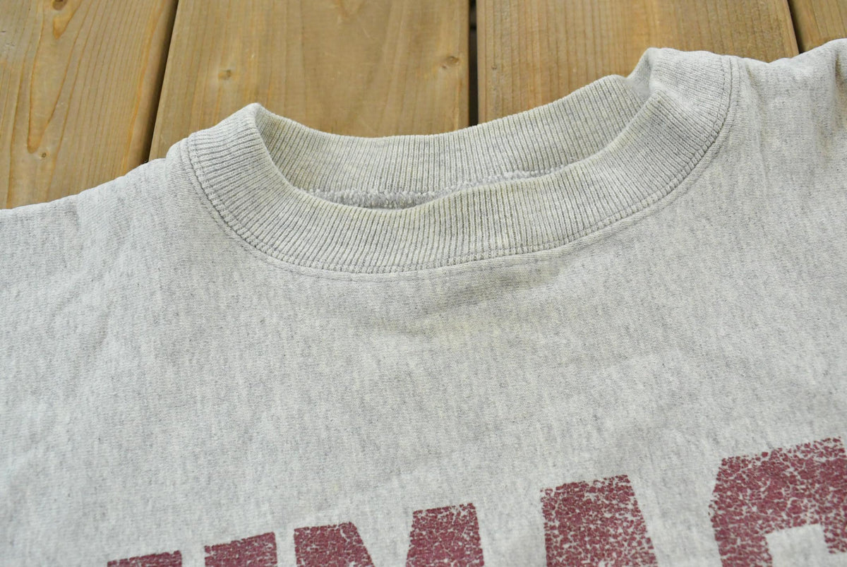 Vintage 1990s UMass Off Campus Reverse Weave Collegiate Crewneck Sweatshirt Men's L / NCAA / Boston Massachusetts / University / Made in USA from propervintagecanada