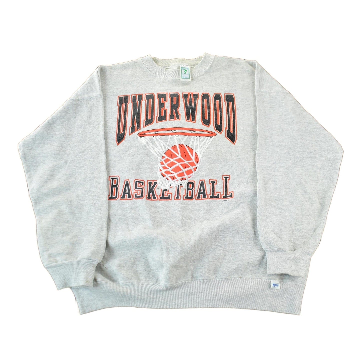 Vintage 1990s Underwood Basketball Collegiate University Crewneck Mens's XL Men's XL from propervintagecanada