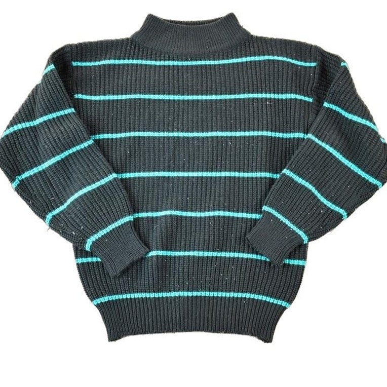 Vintage 1990s Unicorn Knit Abstract Pattern Crewneck Sweater Men's Medium from propervintagecanada