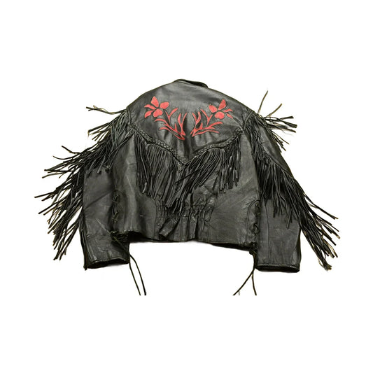 Vintage 1990s Unik Leather Collection Womens Motorcycle Jacket from propervintagecanada