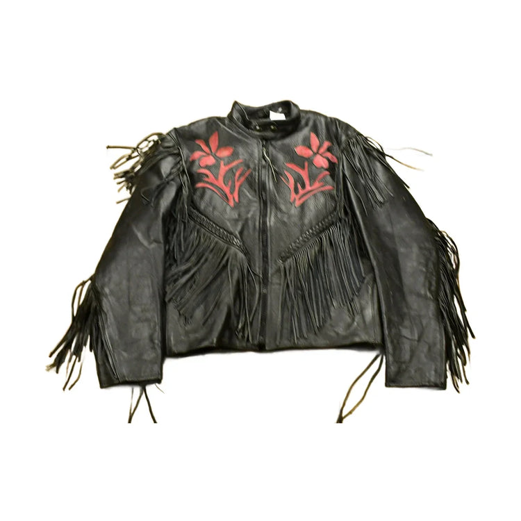 Vintage 1990s Unik Leather Collection Womens Motorcycle Jacket from propervintagecanada