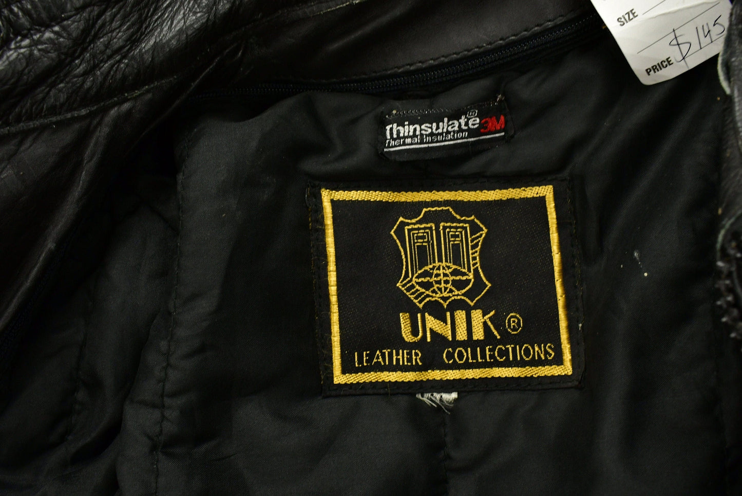 Vintage 1990s Unik Leather Collection Womens Motorcycle Jacket from propervintagecanada