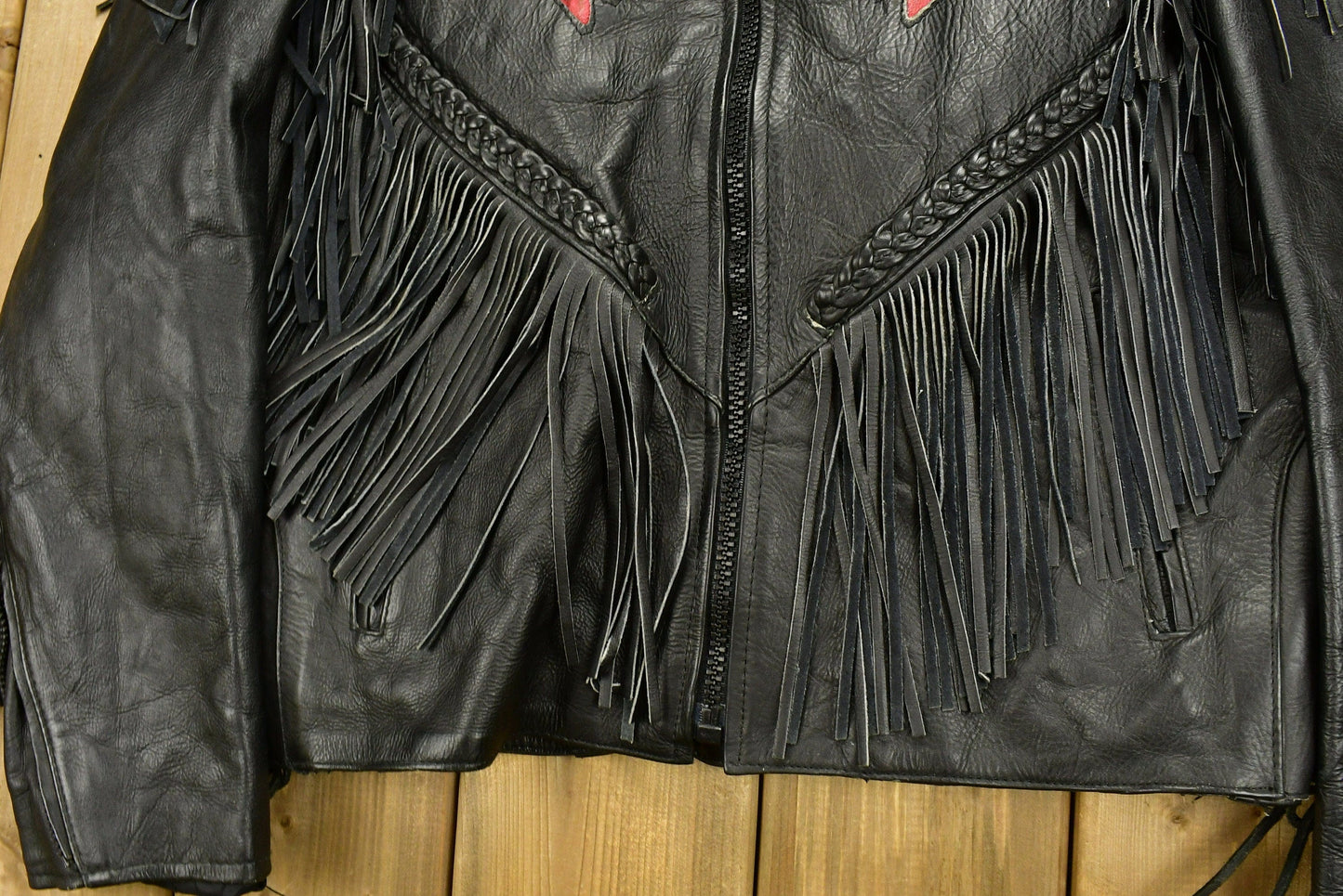 Vintage 1990s Unik Leather Collection Womens Motorcycle Jacket from propervintagecanada