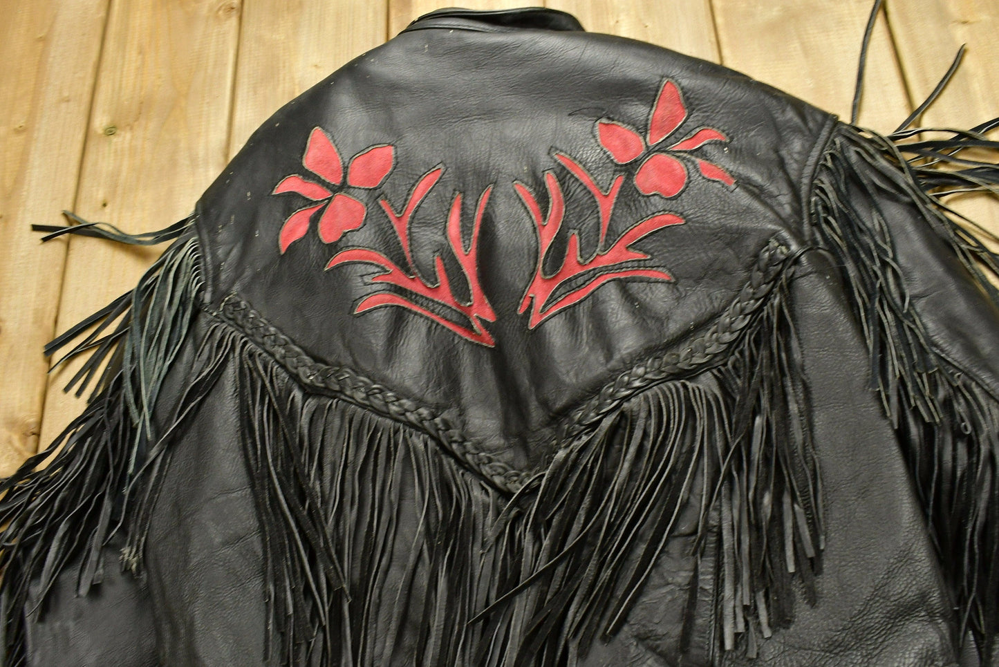 Vintage 1990s Unik Leather Collection Womens Motorcycle Jacket from propervintagecanada