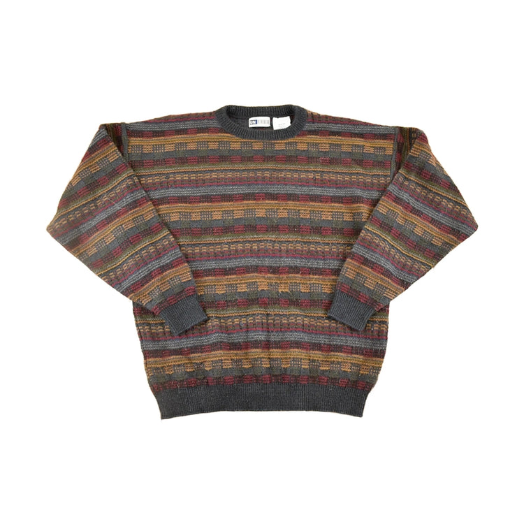 Vintage 1990s United Abstract Knit Sweater Men's M from propervintagecanada