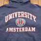 Vintage 1990s University Of Amsterdam Collegiate Hoodie Men's Large from propervintagecanada
