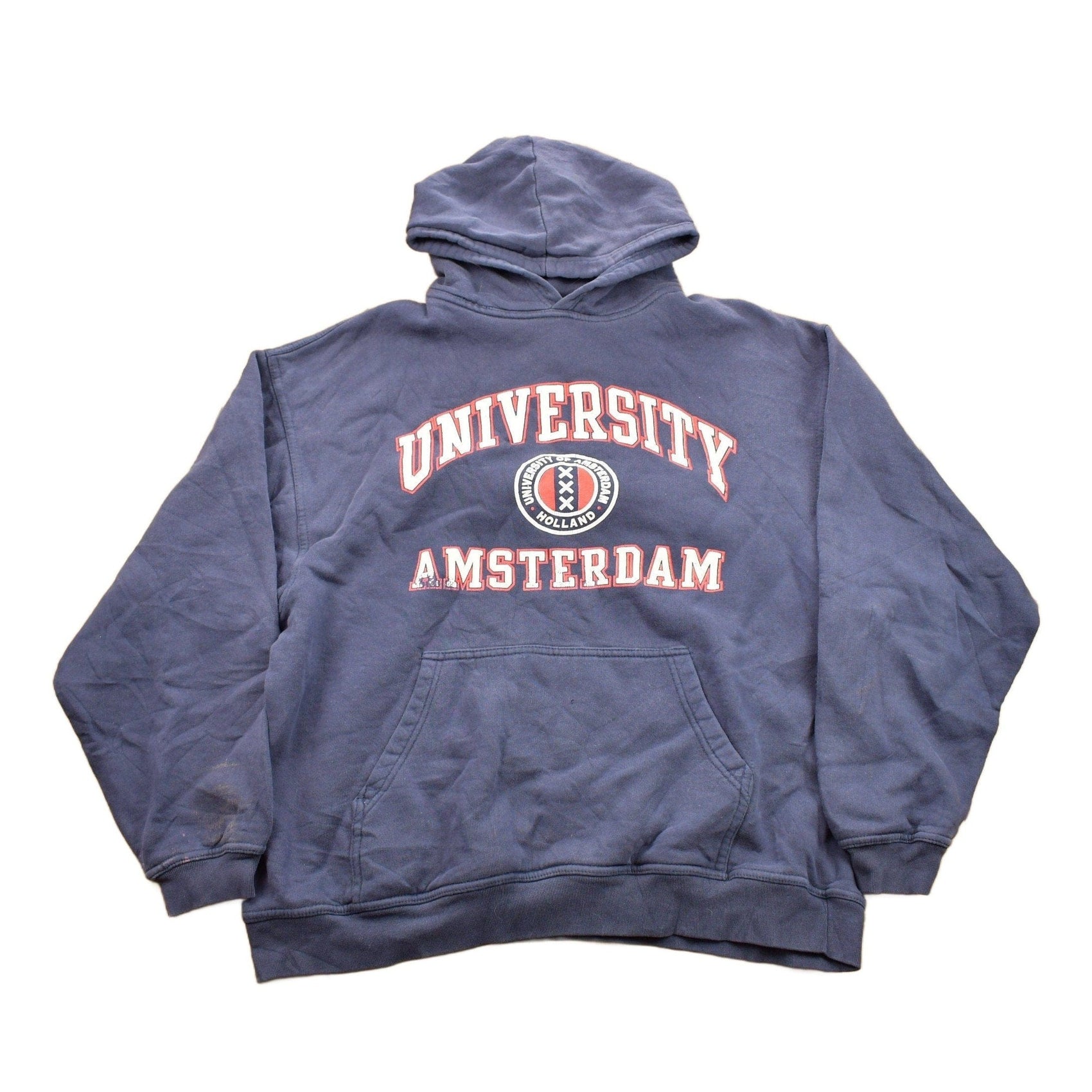 Vintage 1990s University Of Amsterdam Collegiate Hoodie Men's Large from propervintagecanada