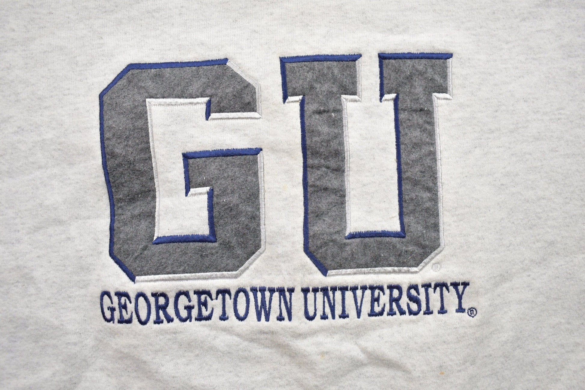Vintage 1990s University Of Georgetown Collegiate Crewneck Men's 2XL from propervintagecanada
