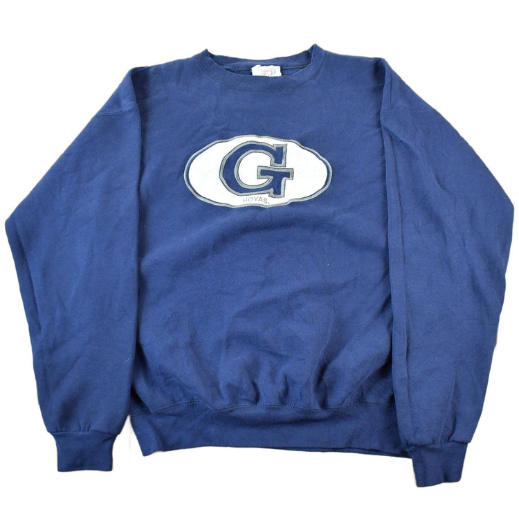 Vintage 1990s University of Georgetown Hoya's Collegiate Crewneck Sweatshirt Men's Large from propervintagecanada