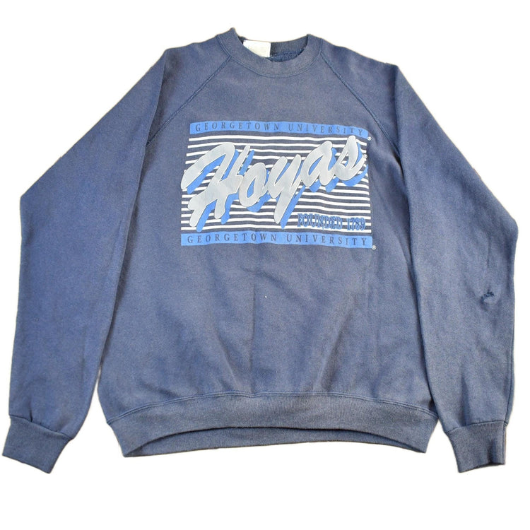 Vintage 1990s University of Georgetown Hoya's Collegiate Crewneck Sweatshirt Men's Large from propervintagecanada
