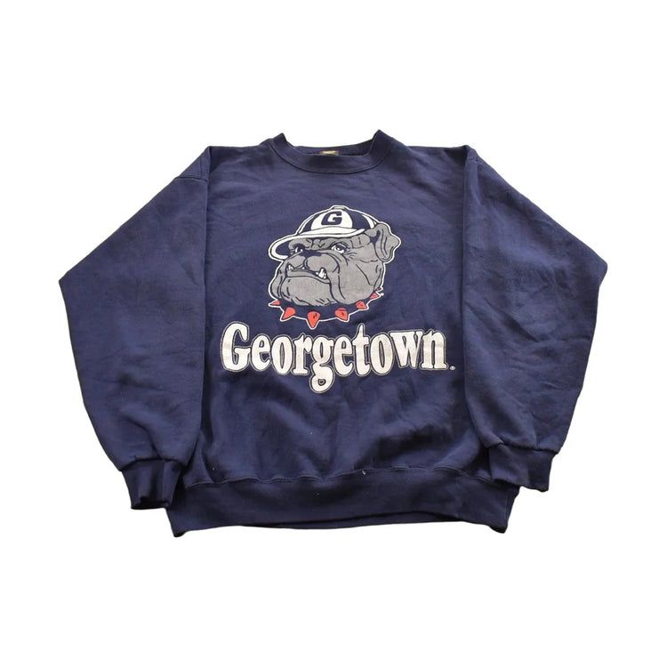 Vintage 1990s University of Georgia Hoyas Collegiate Crewneck Sweatshirt Men's Large from propervintagecanada