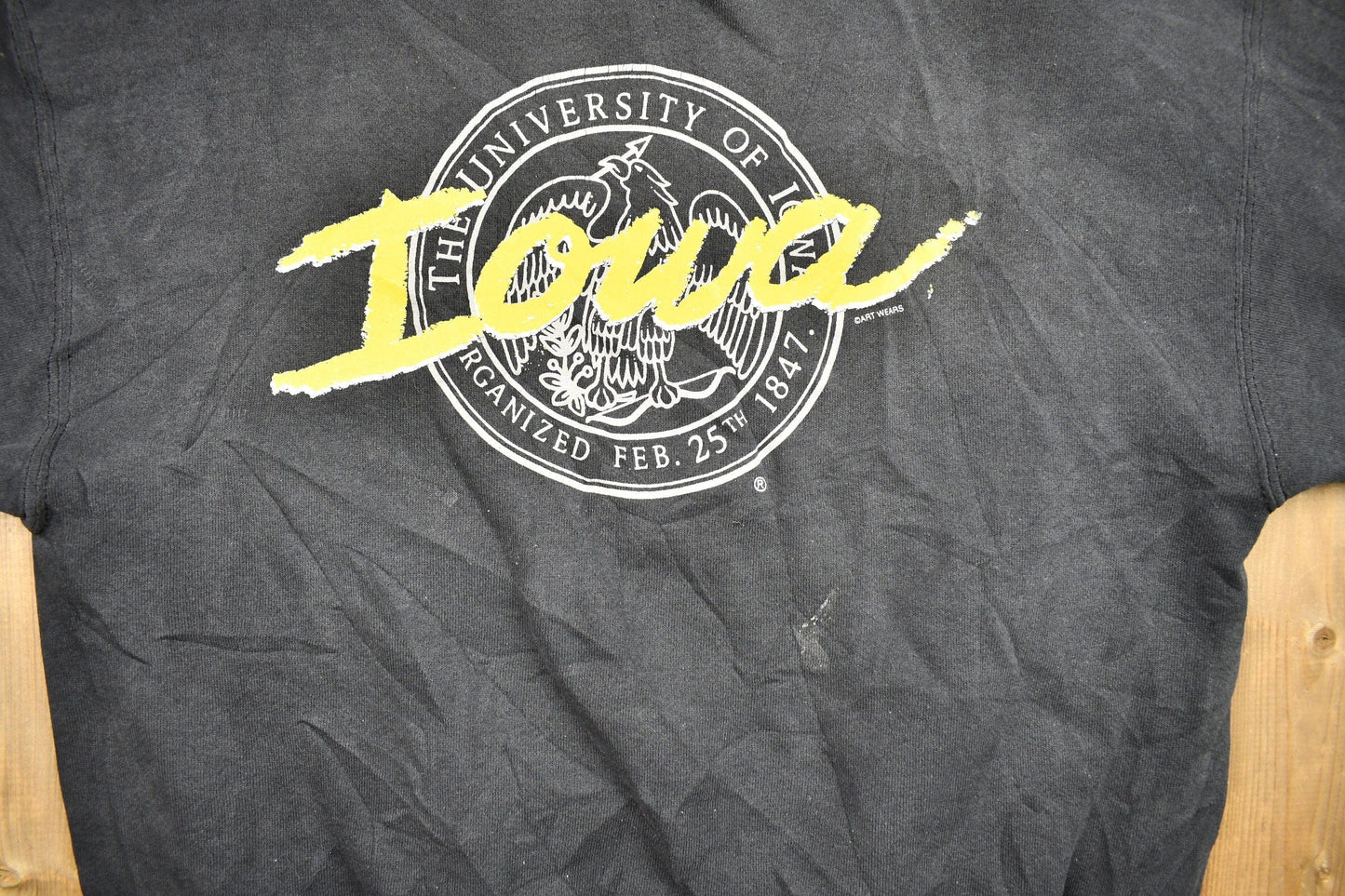 Vintage 1990s University of Iowa Collegiate Crewneck Men's L from propervintagecanada
