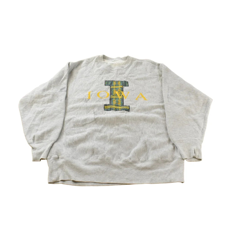 Vintage 1990s University Of Iowa Collegiate Crewneck Sweatshirt Men's Large from propervintagecanada