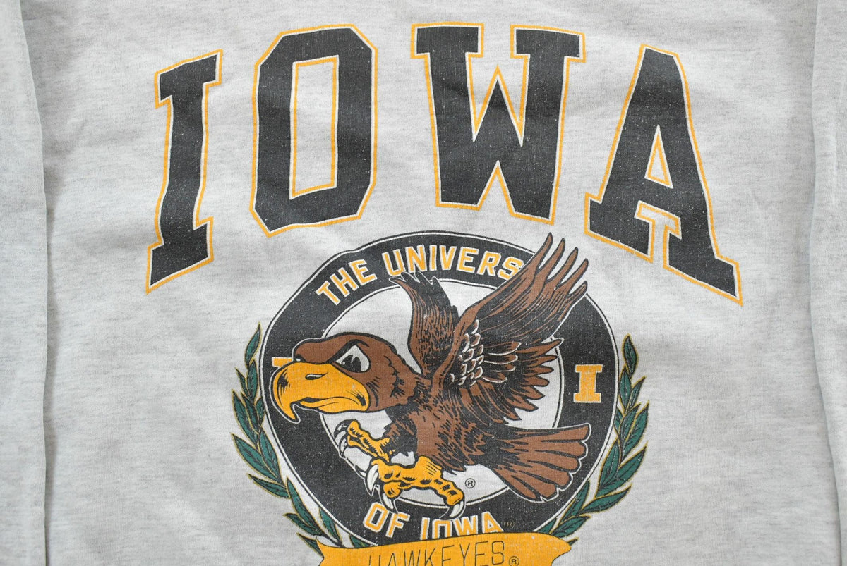 Vintage 1990s University of Iowa Hawkeyes Collegiate Crewneck Sweatshirt Men's XL from propervintagecanada