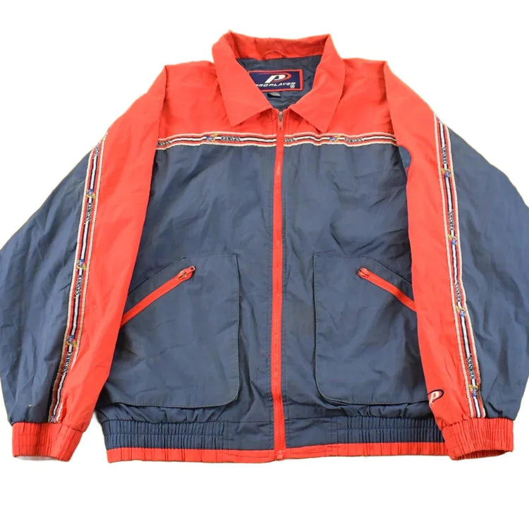 Vintage 1990s University Of Kansas Jayhawks Pro Player Jacket Men's Large from propervintagecanada