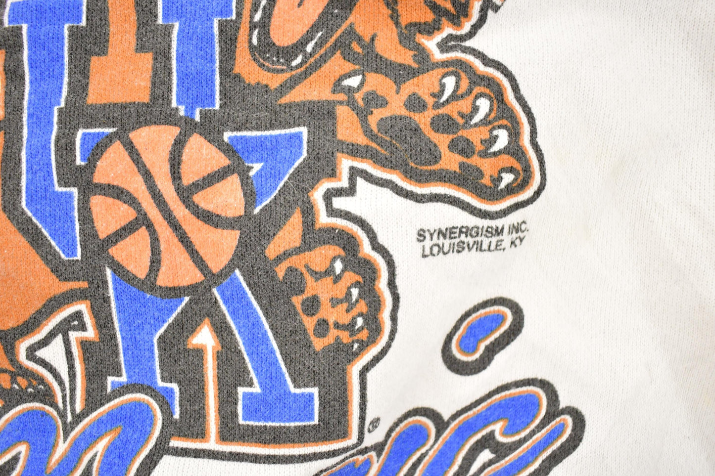 Vintage 1990s University Of Kentucky Big Blue Magic Crewneck Sweater Men's L from propervintagecanada