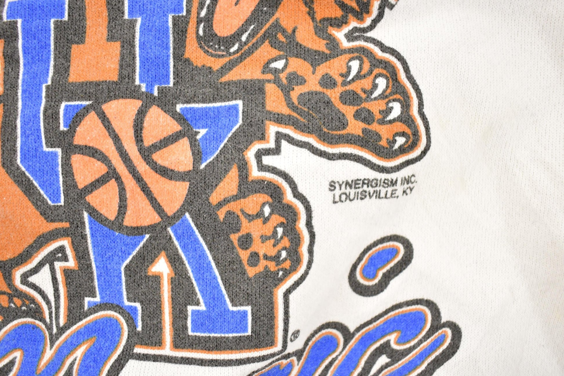 Vintage 1990s University Of Kentucky Big Blue Magic Crewneck Sweater Men's L from propervintagecanada