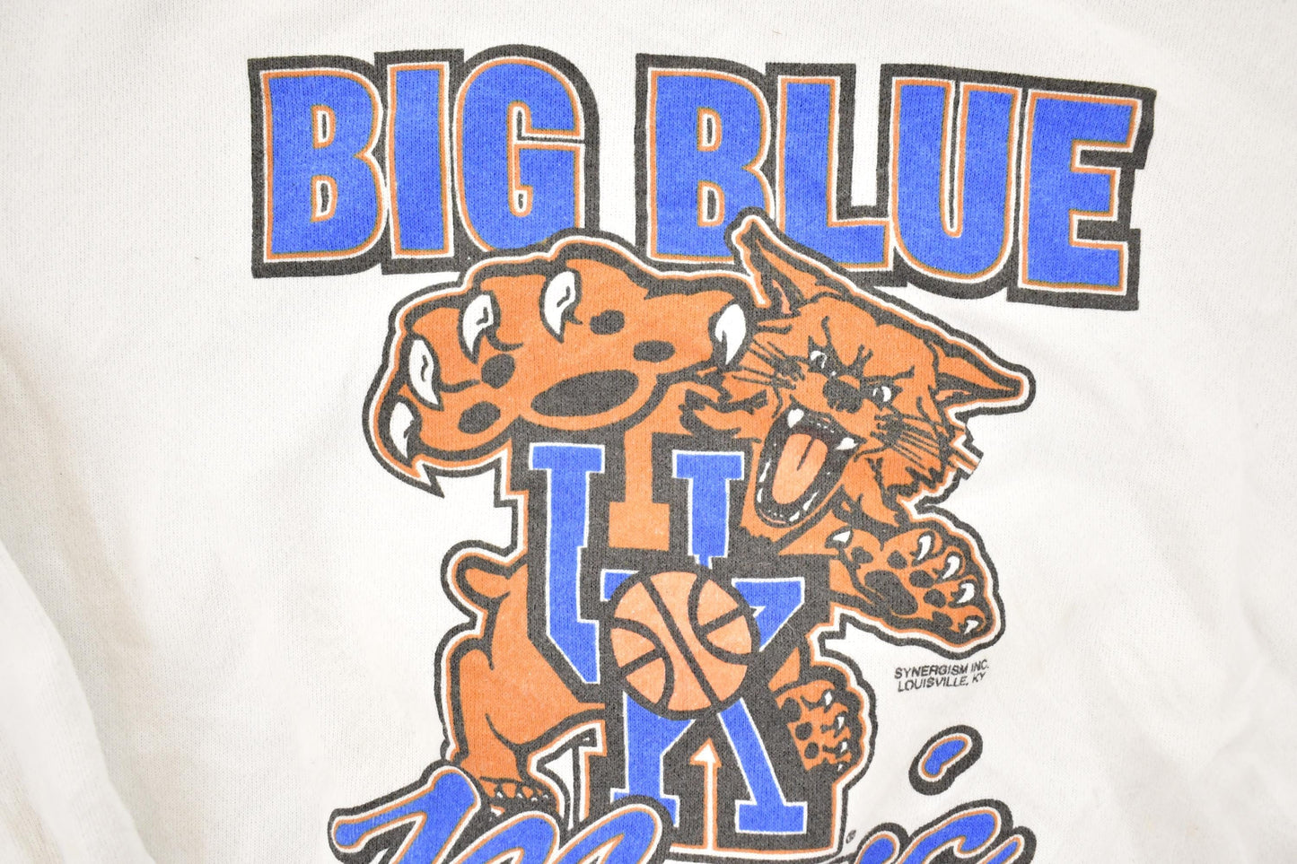 Vintage 1990s University Of Kentucky Big Blue Magic Crewneck Sweater Men's L from propervintagecanada