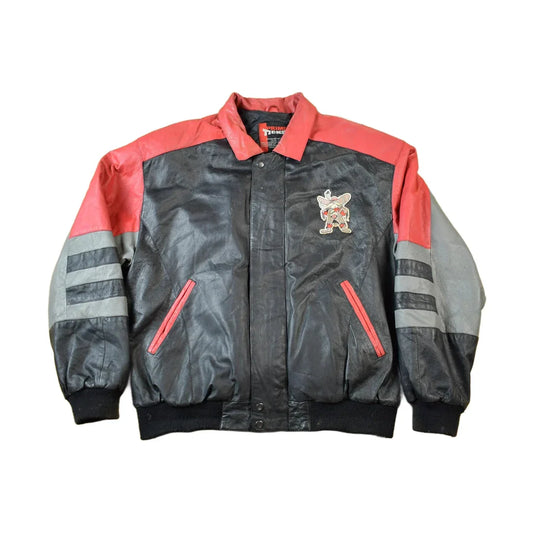 Vintage 1990s University of Las Vegas Rebels Collegiate NCAA Leather Jacket Men's Large from propervintagecanada