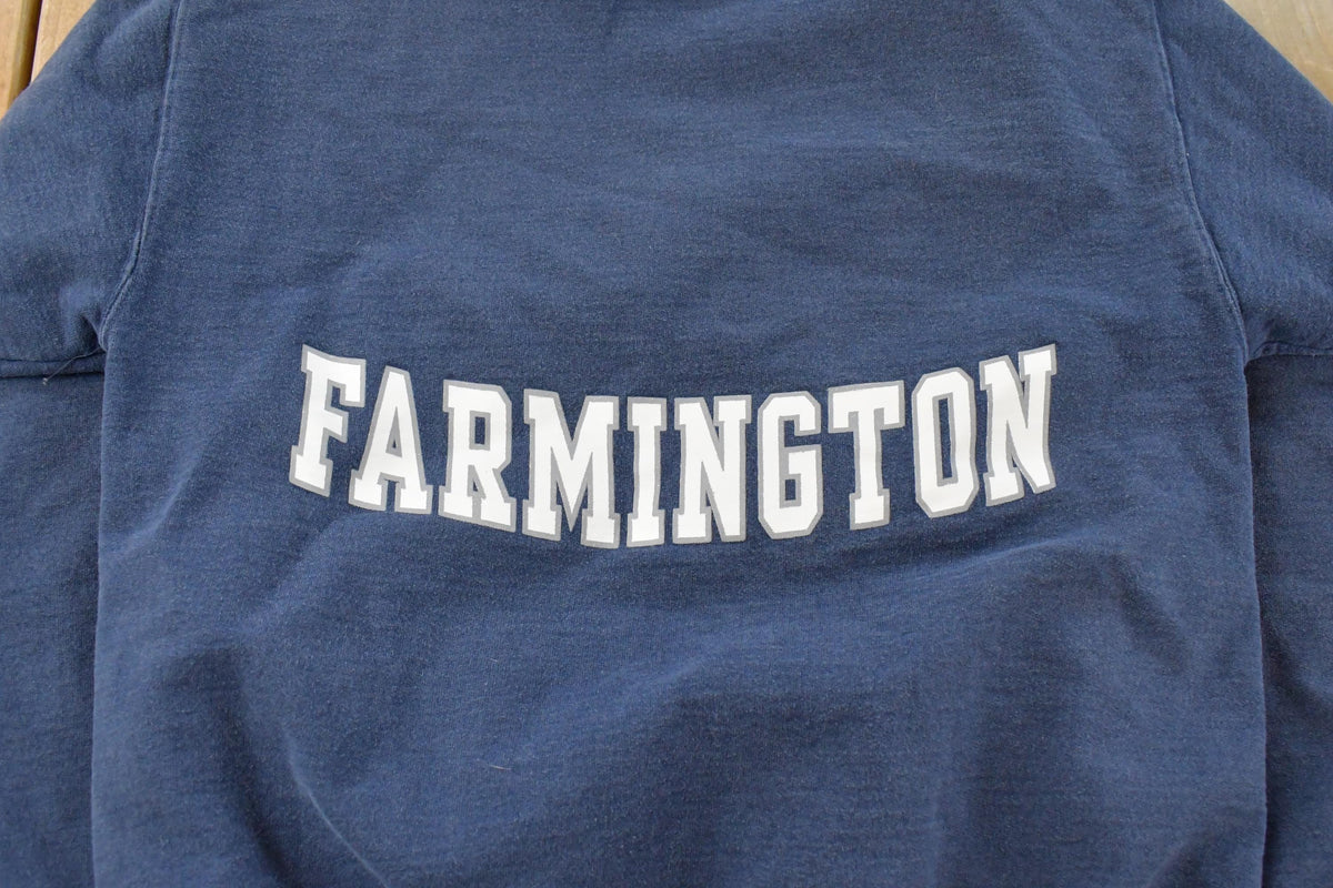 Vintage 1990s University of Maine at Farmington Hoodie Sweatshirt Mens S from propervintagecanada