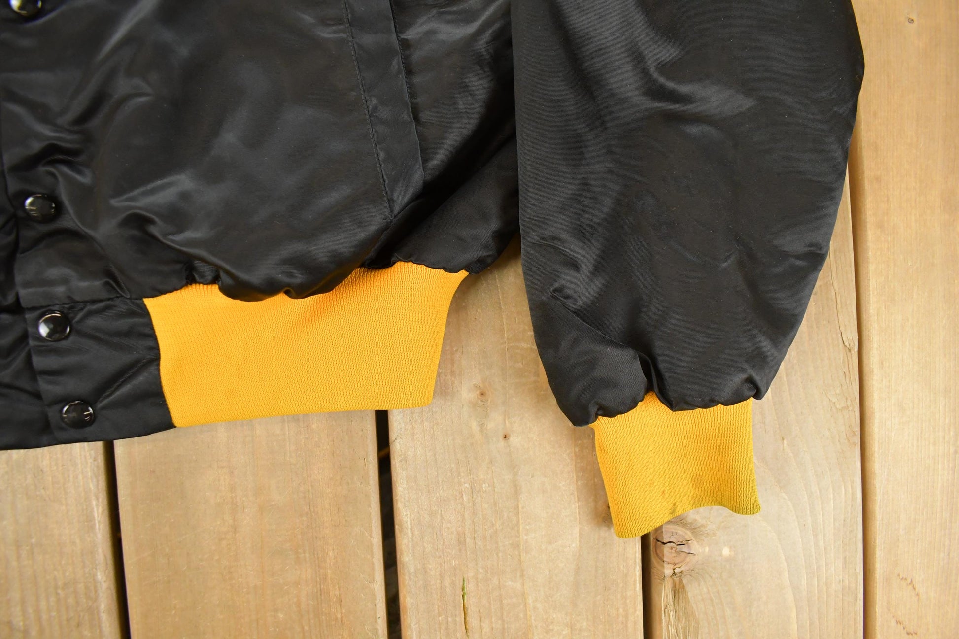 Vintage 1990s University of Maryland Baltimore County Collegiate Satin Snap On Jacket Men's XL from propervintagecanada