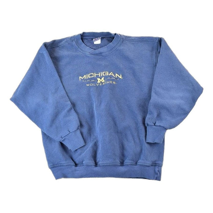 Vintage 1990s University Of Michigan Wolverines Collegiate Crewneck Made In USA Men's Large from propervintagecanada