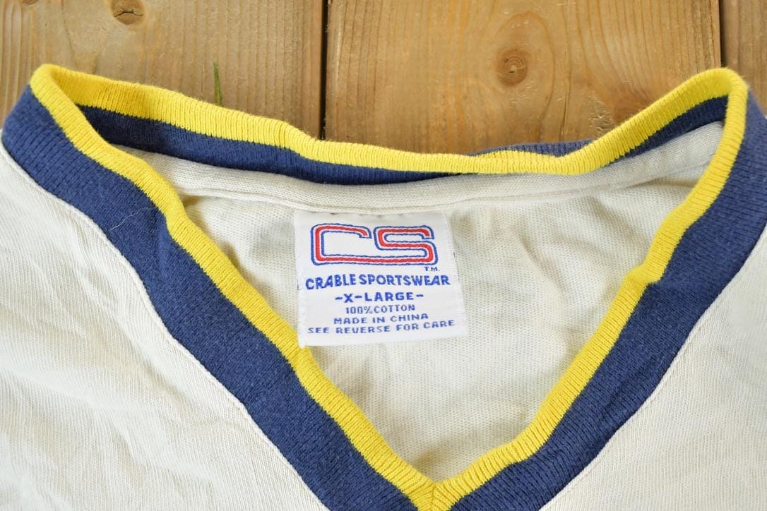 Vintage 1990s University Of Michigan Wolverines Collegiate Crewneck Made In USA Men's XL from propervintagecanada