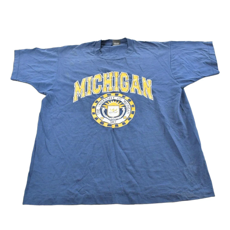 Vintage 1990s University of Michigan Wolverines Football Collegiate T-Shirt Mens XL from propervintagecanada