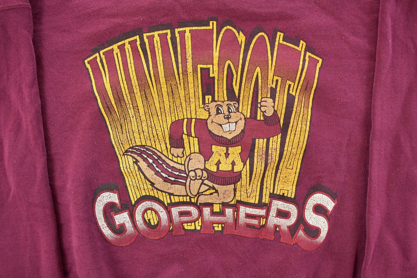 Vintage 1990s University of Minnesota Golden Gophers Crewneck Sweatshirt Men's 2XL from propervintagecanada