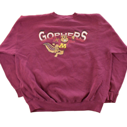 Vintage 1990s University of Minnesota Golden Gophers Crewneck Sweatshirt Men's 2XL from propervintagecanada
