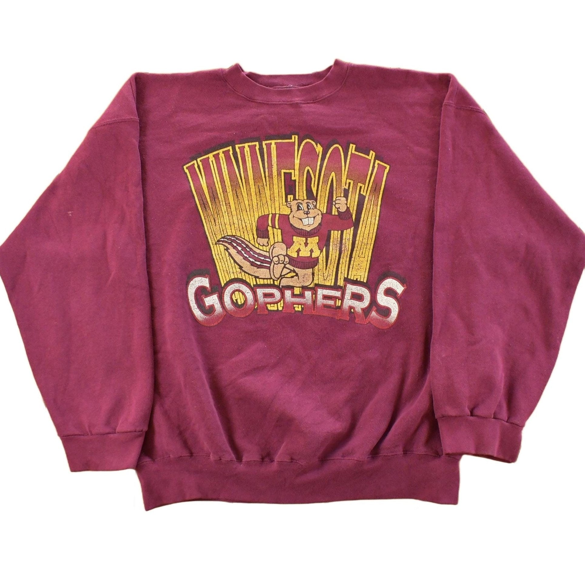 Vintage 1990s University of Minnesota Golden Gophers Crewneck Sweatshirt Men's 2XL from propervintagecanada