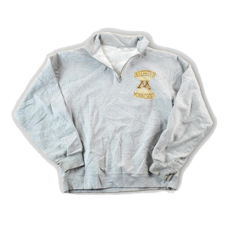 Vintage 1990s University Of Minnesota Golden Gophers Quarter Zip Sweatshirt Mens M from propervintagecanada