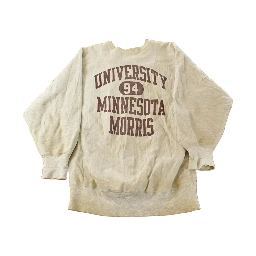Vintage 1990s University of Minnesota Morris Champion Reverse Weave Crewneck Sweatshirt Men's 2XL from propervintagecanada
